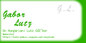 gabor lutz business card